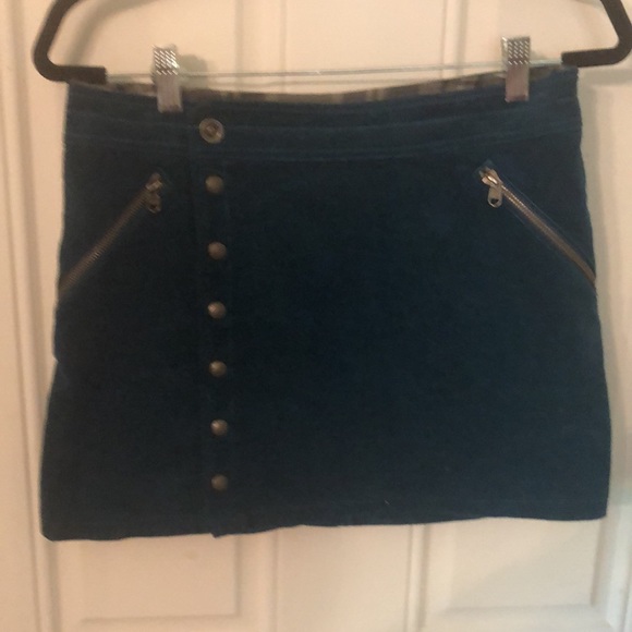Kuhl Streamline Dark Teal Corduroy Mini Skirt - Picture 3 of 14